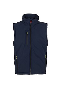 Pánská softshellová vesta PAYPER CREEK PAD VEST ULTRALITE, námořní modrá, XL - vesta s potiskem
