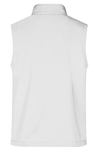 Pánská vesta James & Nicholson Promo softshell, bílá S