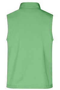 Pánská vesta James & Nicholson Promo softshell, zelená/námořní modrá, velikost S