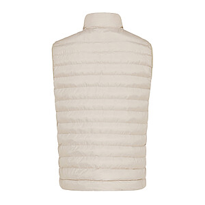 Pánská vesta z recyklovaného polyesteru, béžová, vel. M