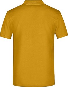 Pánské piqué polo James & Nicholson, tmavě žlutá, L