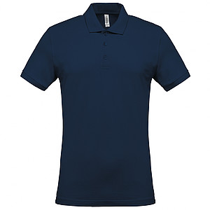 Pánské polotriko KARIBAN SHORT-SLEEVED PIQUÉ POLO SHIRT, námořní modrá, S