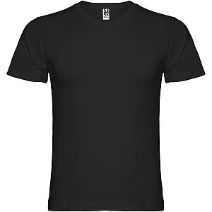 Pánské tričko s krátkým rukávem,výstřih do V, ROLY SAMOYEDO, černá, vel. S