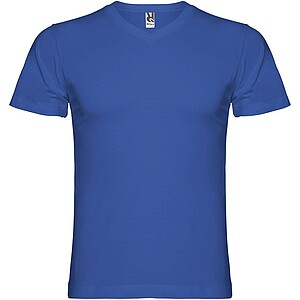 Pánské tričko s krátkým rukávem,výstřih do V, ROLY SAMOYEDO, královská modrá, vel. 2XL