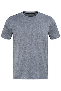 Pánské tričko STEDMAN RECYCLED SPORTS-T MOVE MEN, modrý melír, S - reklamní trička