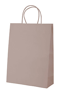 PARIALA Papírová taška s kroucenými uchy, 24 x 10 x 31 cm, hnědá - taška s vlastním potiskem