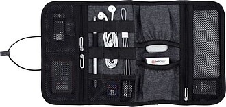 PAUFOR Skládací organizér na kabely BrandCharger, šedá