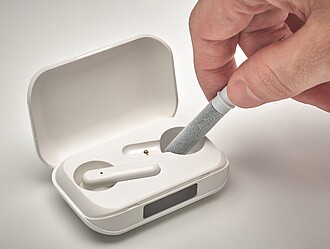 Pero s čisticí sadou, bílá