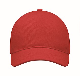 Pětipanelová kšiltovka, červená