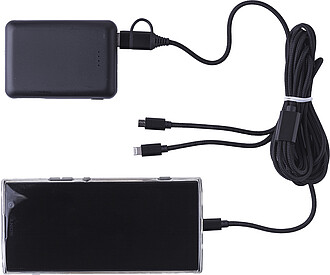 PETLER Nabíjecí kabel s více koncovkami, černá