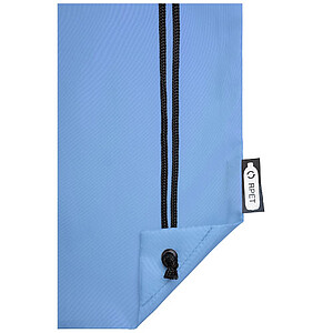 Pevný stahovací batoh z RPET, světle modrý