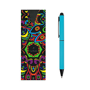 PIERRE CARDIN CELEBRATION Kovové kuličkové pero se stylusem, světle modrá