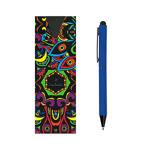 PIERRE CARDIN CELEBRATION Kovové kuličkové pero se stylusem, tmavě modrá