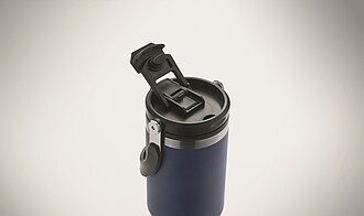 PITESTI Dvoustěnný XXL hrnek z recyklované nerezové oceli, 850 ml, námořní modrá