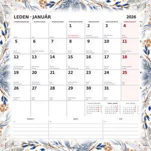 Plánovací kalendář 2026