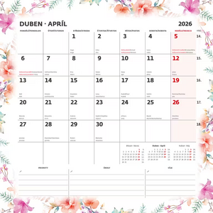 Plánovací kalendář 2026