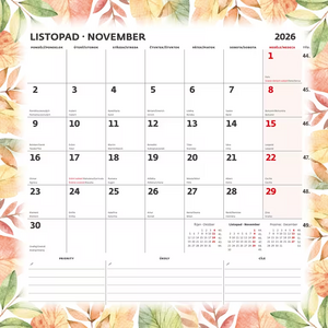 Plánovací kalendář 2026