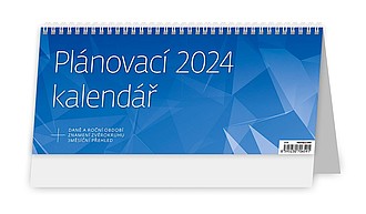 Plánovací kalendář MODRÝ 2026, stolní kalendář - reklamní kalendáře