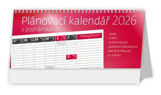 Plánovací kalendář s poznámkami 2026 - reklamní kalendáře