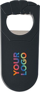 Plastový otvírák ve tvaru pěsti, černý