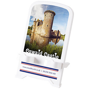 Plastový stojánek na telefon, bílý