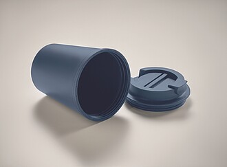 Plastový termohrnek, 300 ml, tmavá modrá