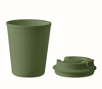 Plastový termohrnek, 300 ml, tmavá zelená