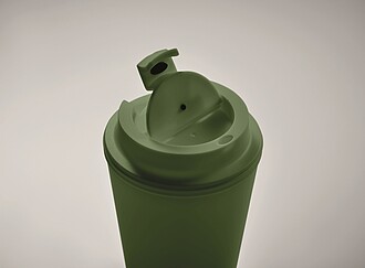 Plastový termohrnek, 300 ml, tmavá zelená