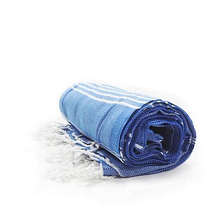 Plážová osuška HAMAM SULTAN, královská modrá/bílá