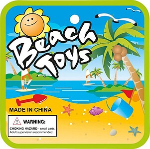 Plážové hračky na písek z recyklovaného plastu, vícebarevný