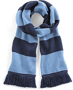 Pletená šála Beechfield Stadium, námořní modrá/světle modrá