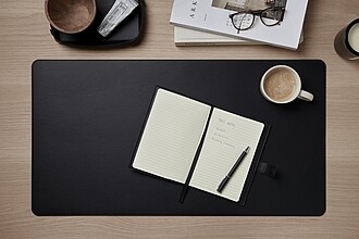 Podložka na stůl z RCS RPET a PU, černá