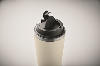 Pohárek s keramickým vnitřkem 350, béžová