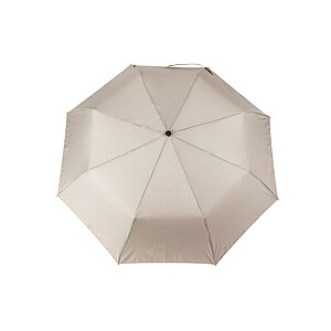 Poloautomatický skládací deštník, světle hnědá
