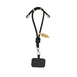 Popruh na telefon na zápěstí z REC RPET, černá