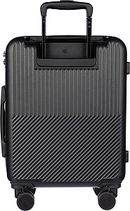PORTISO Cestovní kufr na kolečkách, černá