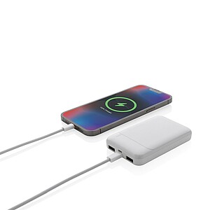 Powerbanka 5000mAh kapesní velikosti, bílá