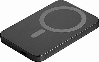 Powerbanka 5000mAh s bezdrátovou nabíječkou, černá - reklamní předměty