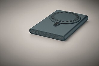 Powerbanka s bezdrátovou nabíječkou, modrá