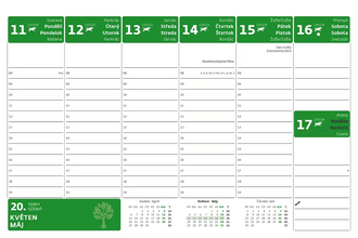 Pracovní kalendář XL 2026