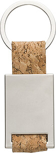 Přívěšek na klíče kombinace kovu a korku - klíčenky s potiskem