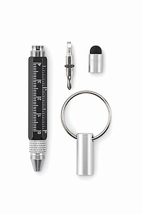 Přívěsek na klíče s propiskou, černá