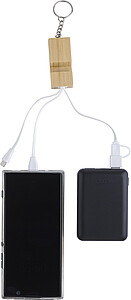 Přívěšek na klíče se stojánkem a kabely k mobilu