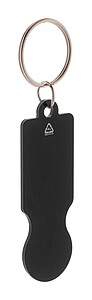 Přívěšek na klíče se žetonem do košíku, černá