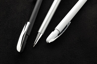 Propiska s kovovou sponou z GRS R-ABS, bílá