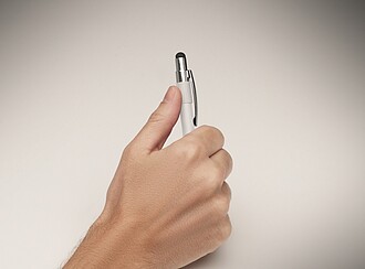 Propiska, stylus a spinner, bílá