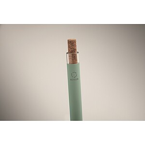 Propiska z recyklovaného hliníku, jemně zelená