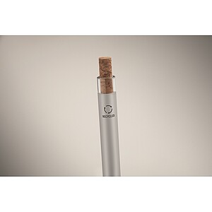 Propiska z recyklovaného hliníku, stříbrná