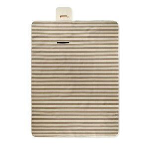 Pruhovaná pikniková deka 150x200cm, hnědá