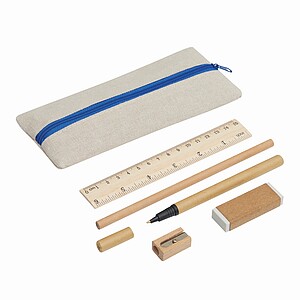 Psací sada, béžová - propisky s potiskem